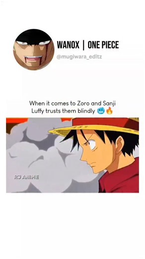 WANOX on Instagram: "This video captures a powerful moment from the One Piece movie Strong World, showcasing the unbreakable bond and absolute trust between Monkey D. Luffy and his two strongest crewmates, Roronoa Zoro and Sanji. 🎬 Scene Breakdown The clip highlights Luffy’s "blind trust" in his wings (Zoro and Sanji) during their infiltration of Shiki the Golden Lion's palace: The Confrontation: Luffy is charging forward, fueled by rage after Shiki has harmed his crew. The Interruption: Shiki’