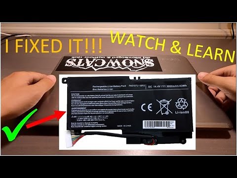Laptop battery replacement - Toshiba Satellite P50 (FIXED)