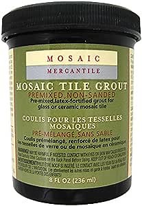 Mosaic Mercantile Premix Grout, 8-Ounce, Black