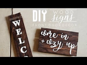 DIY Wood Signs | Front Door Decor