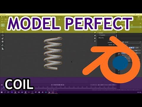 Create/Model Perfect Coil In Blender - Tutorial