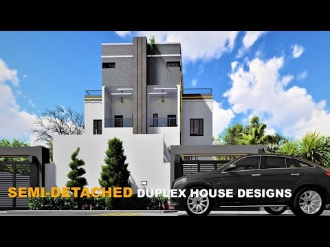 A Collection Of Modern Semi-Detached Duplex House Designs | 4 -Bedroom And 3-Bedroom