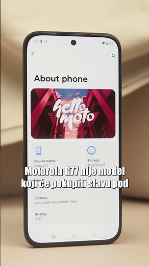 Motorola G77 je telefon za prosečnog korisnika