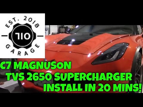 C7 Magnuson 2650 Supercharger Install in 20 mins!