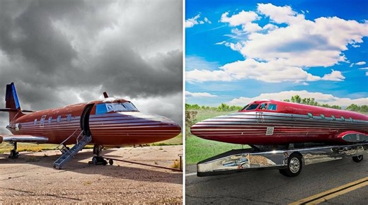 Inside Elvis Presley’s restored private jet