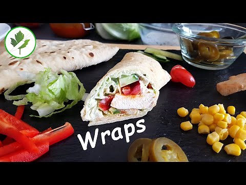 Make your own wheat tortilla wraps with filling tips 🌯 Pan-fried bread
