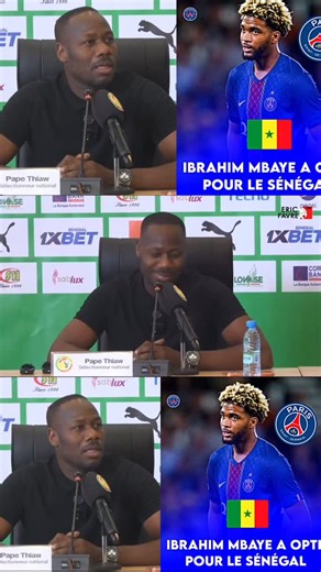 EricFavreTv on Instagram: "Pape Thiaw dévoile comment il a décroché Ibrahima Mbaye du PSG: « Il fallait rencontrer ses parents… » L’intégralité sur YouTube #football #fifa #ericfavretv #bpactu"
