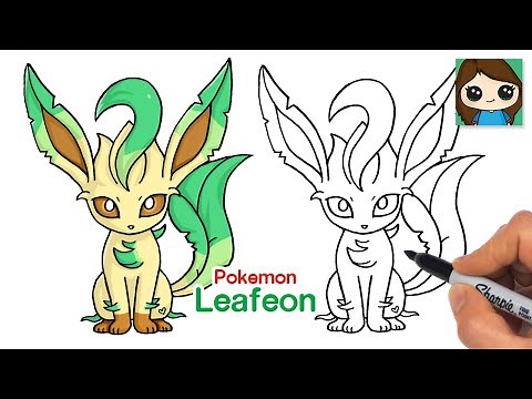 How to Draw Pokemon Leafeon Easy