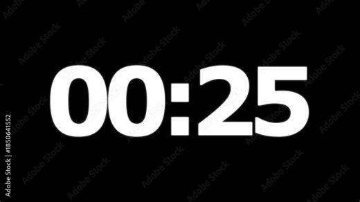Abstract 30 seconds timer countdown animation, countdown timer 30 seconds animation from 30s to 0s countdown 30 seconds countdown timer animation on transparent background
