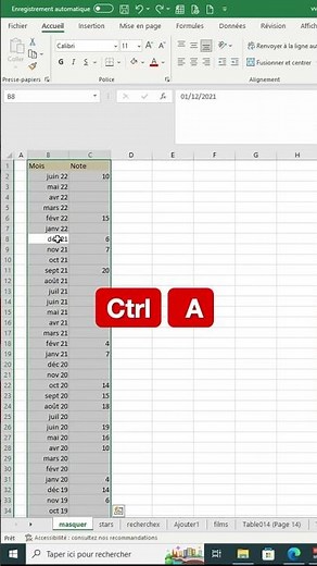 Comment masquer les lignes rapidement dans Excel