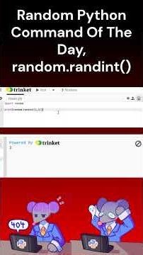 Random Python Command Of The Day, random.randint() #coding #python #programming