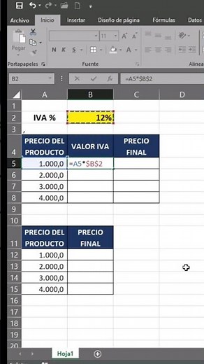How to calculate VAT in Excel