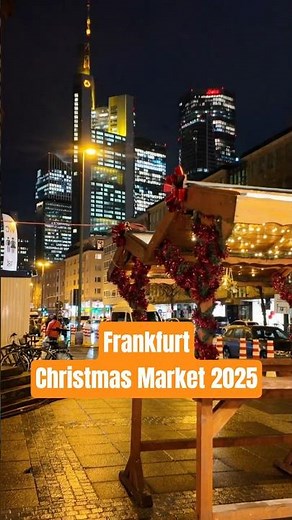 Discover the Magic of Frankfurt's CHRISTMAS Market at Night 🇩🇪