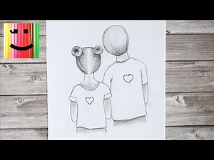 How to draw two lovers | Art tutorial | Pencil drawing