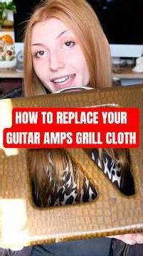 How To Replace Grill Cloth | #amp #amplifier #guitarist #luthier #amprepair