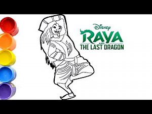 🔴 How to draw SISU HUMAN DRAGON of Raya Disney | Raya and the last Dragon
