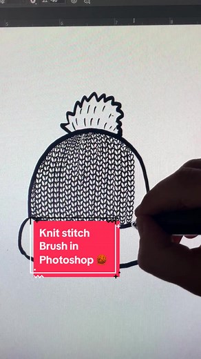 Make a knit stitch brush in Photoshop! #adobephotoshop #arttutorials #tutorials #howto #arthowto #digitalart #drawing #illustration #art #arttutorials #teachmehow