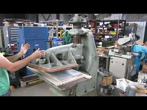 Herman Schwabe Model D Clicker Press 25 Ton Die Cutting @ Mullin Machinery of NJ
