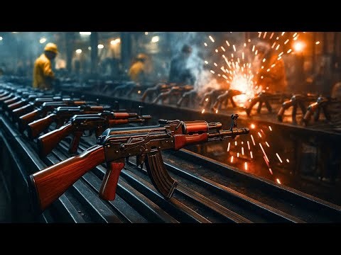 Inside the AK-47 Factory: From Raw Steel to Rifle 🛠️🔥 | Full Manufacturing Process