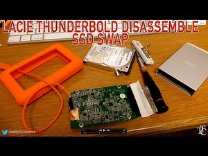 LACIE 2TB USB 3.0 Thunderbolt Drive DISASSEMBLE / SSD SWAP