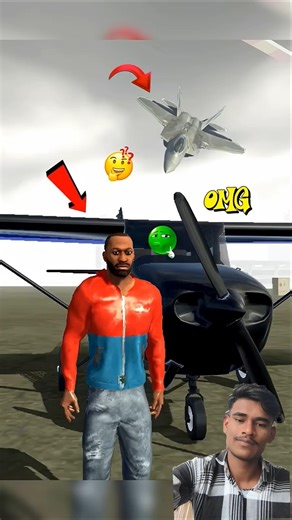 ARMY PLANE CHORI KIYA FRANKLIN 🤣 || Indian bike driving 3d || #shorts #funny #gaming #gta #viral