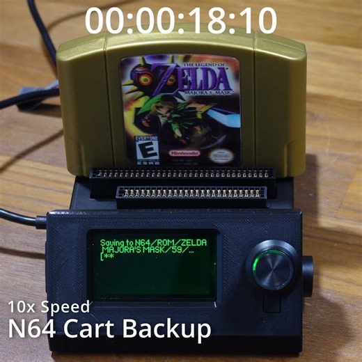 Dumping N64 ROMS with OSCR #retrogaming #gaming #majorasmask #nintendo #n64 #backup #ROMs