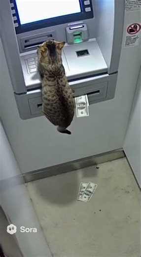 ATM Cat: Caught in 4K
