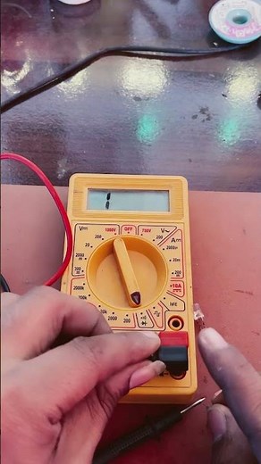 How to check LED With Multimeter #automobile #experiment #electronic #electrical #science #tech