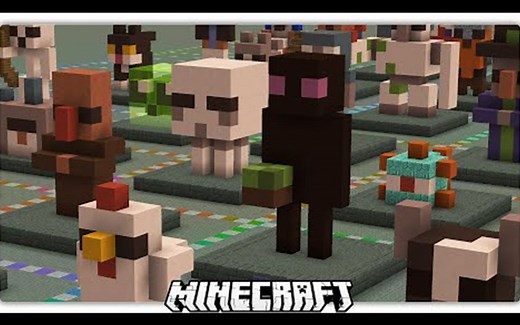 【Logdotzip】64个 minecraft我的世界 可爱迷你 小雕像教程 搬运