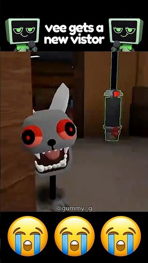 Twisted Pebble caught Vee completely off guard 😭 #dandysworld #roblox #shorts