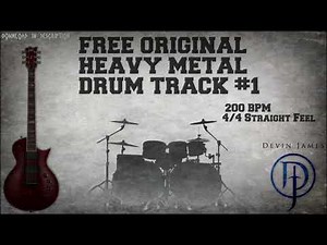 Free Original - Heavy Metal Drum Track #1 - 200 BPM (FREE DOWNLOAD)