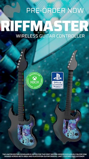 Preorder the RIFFMASTER Wireless Guitar Controller