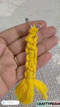 DIY MACRAME KEYRING #diy #craft #macrame #youtube #shorts #subscribe #trending #viral #explore #love