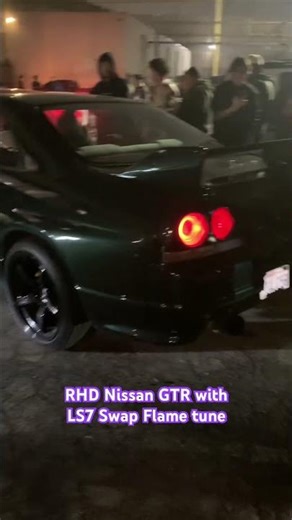 R33 Nissan GTR LS7 Swap Flame Tune #z06nation