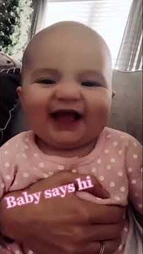 Baby Says 'Hiiiii' for the First Time 🥰😅😂🤣 – Too Cute to Handle!