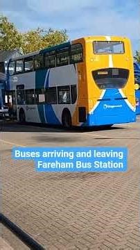 First bus Solent Electric Buses arriving and leaving Fareham Bus station, including Stagecoach 69
