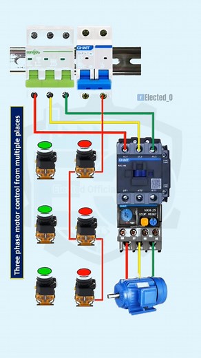 25K views · 331 reactions | Motor Control from Different Locations #ElectedOfficial #ElectricalTips #DIYElectric #ElectricProjects #HomeElectrical #TechTutorial #LifeHacks #ElectricalHack | 퐄퐥퐞퐜퐭퐞퐝 퐎퐟퐟퐢퐜퐢퐚퐥 | Facebook