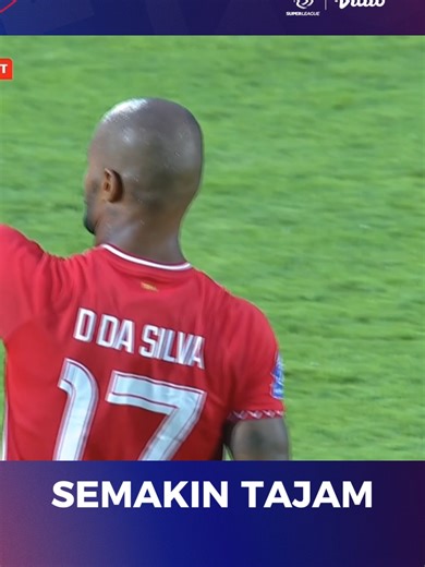 Eksekusi dingin dari sang top skor BRI Super League David Da Silva berhasil menyamakan kedudukan🔥🦍