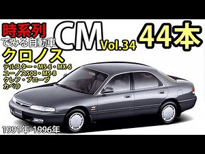 時系列でみる自動車CM34 マツダ・日本フォード/クロノス・テルスター・MS-6・MX-6・ユーノス500・MS-8・クレフ・プローブ・カペラ【44本】