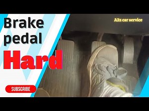 Intermittent Hard Brake Pedal explain and how fix brake pedal hard issue