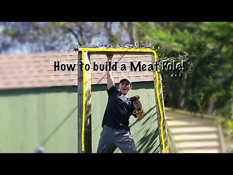BUILD A CHEAP PROPER MEAT POLE! (HANG YOUR DEER UP!)