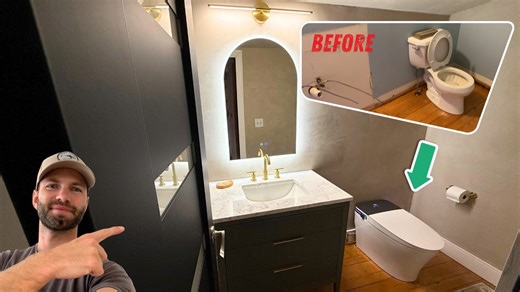 Small space, big style - half-bath makeover reveal