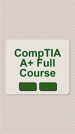 CompTIA A+ Full Course - Pass the 2026 Certification (Core 1 & 2) #comptia #comptiaaplus