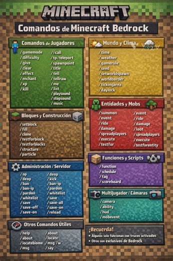 Minecraft Bedrock Best Commands & Enchantments | All Useful Commands in Minecraft 🔥