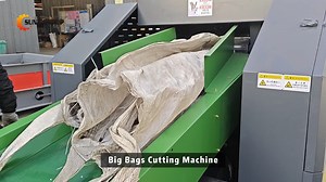 Our big bags cutting machine is designed for cutting FIBC bags, jumbo bags and other soft materials into uniform pieces. Stable operation, no tangling, no jamming. Ideal for recycling applications. | Suny Machinery