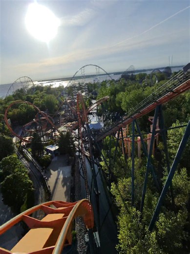 Front row on a floorless coaster is terrifying 😳 | Rougarou POV Nothing quite beats the view from the front row of a floorless coaster! 🎦 Have you ridden Rougarou at Cedar Point? 👇 #cedarpoint #rougarou #rollercoaster #coasterpov #floorlesscoaster