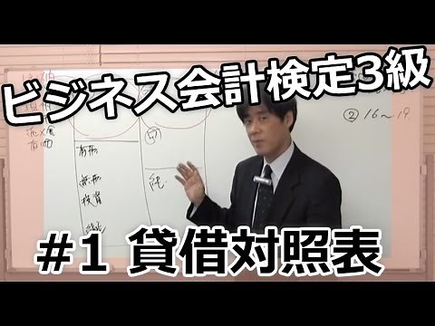 無料で学べる！ビジネス会計検定3級#1（貸借対照表）