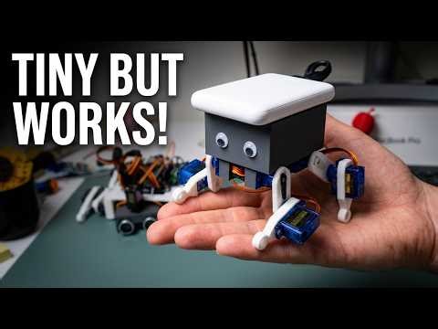 I Built the Smallest DIY Quadruped Robot Dog (It Fits in My Hand)