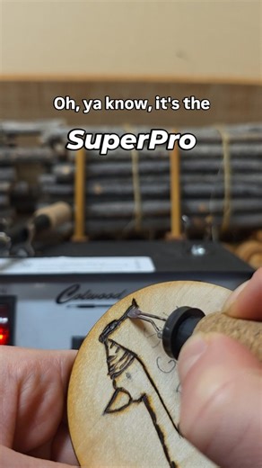 Oh, ya know, it's the Colwood SuperPro! 🔥 ✅️ Interchange tips ✅️ Detailer & Heavy Duty Handles ✅️ Burns hot ✅️ Keeps up ✅️ Is Super Not to be biased, but it's, like, the best on the market 😉 Bear Woods for more info 🐻😁 . . . #colwoodburners #pyrography #BearWoodsSupplyCompany #pyro #colwood | Bear Woods Supply Company