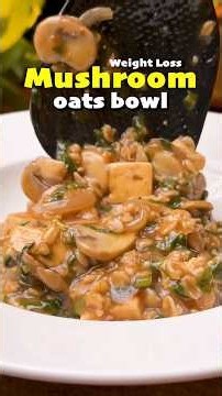 Mushroom Paneer Oats Recipe | High Protein Breakfast | Easy Weight Loss Recipe